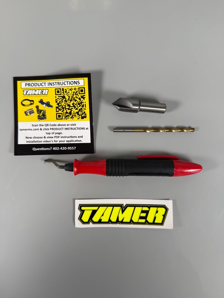 Tamer Front Holeshot Start Device Button Installation Kit Deburr Install Kit
