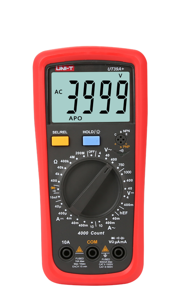 UNI-T UT39A+ Modern Digital Multimeter High Voltage Protection #