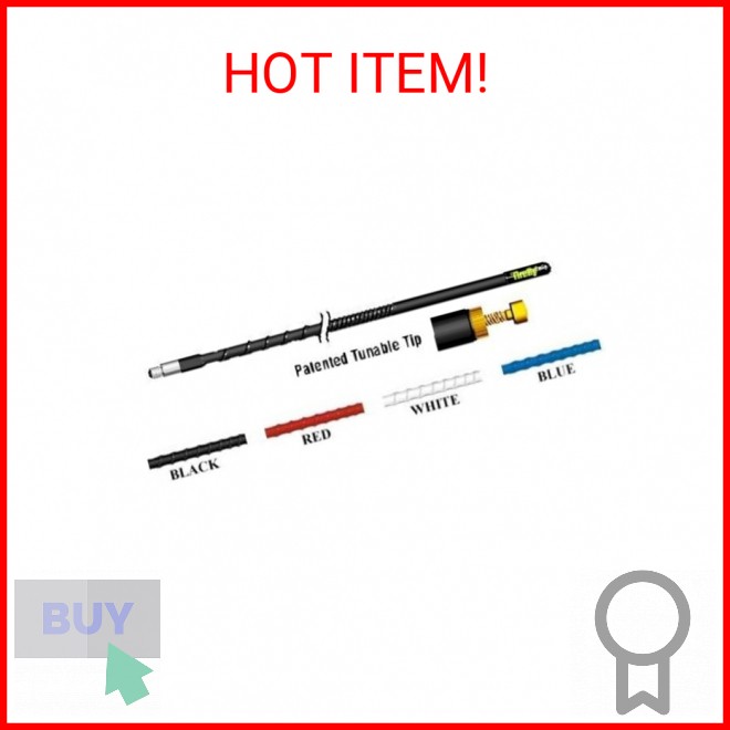 FireStik FL3-B Three Foot FireFly Antenna With Tuneable Tip (Black)