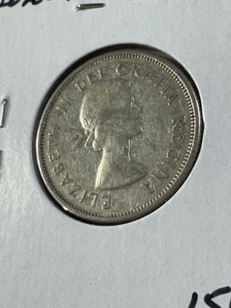 1963 Canada 25 Cents Silver Coin