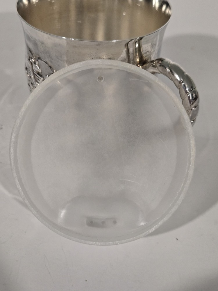 Gorham Electroplated Silver Baby Cup Noah's Ark