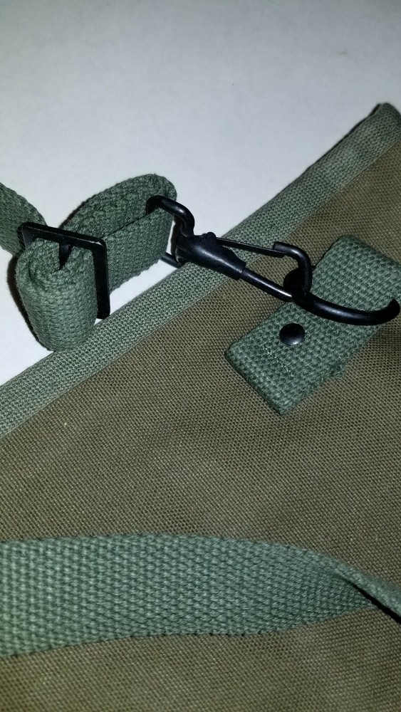 US Made Canvas Map & Photograph Case with Adjustable Shoulder Strap Free Ship