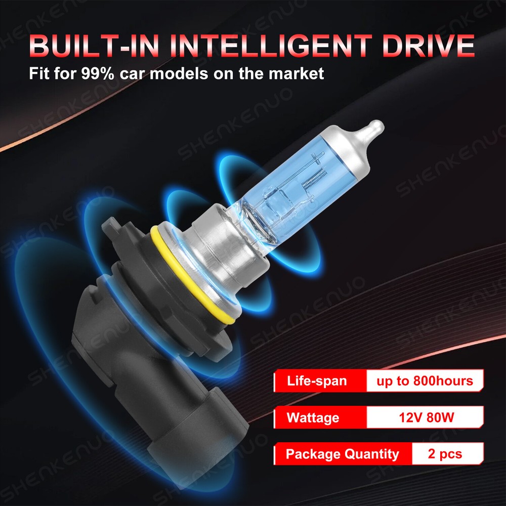 For Jeep Commander 2006-2010 6x Halogen Headlight High/Low + Fog Light Bulbs Kit