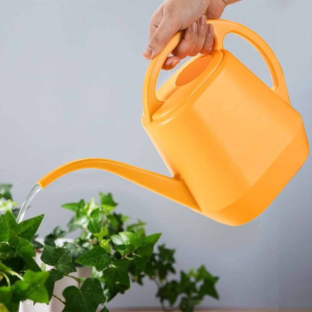 Fasmov Watering Can, 1/2 Gallon Plastic Cans with Comfortable...