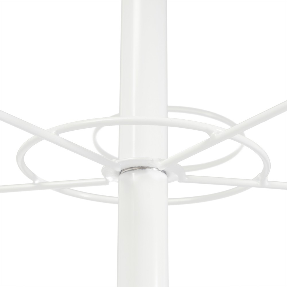 White Hat Rack, Freestanding Hat Display Stand, 8-tier Hat Holders