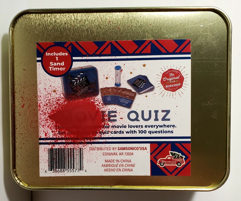 Movie Quiz Trivia Card Game