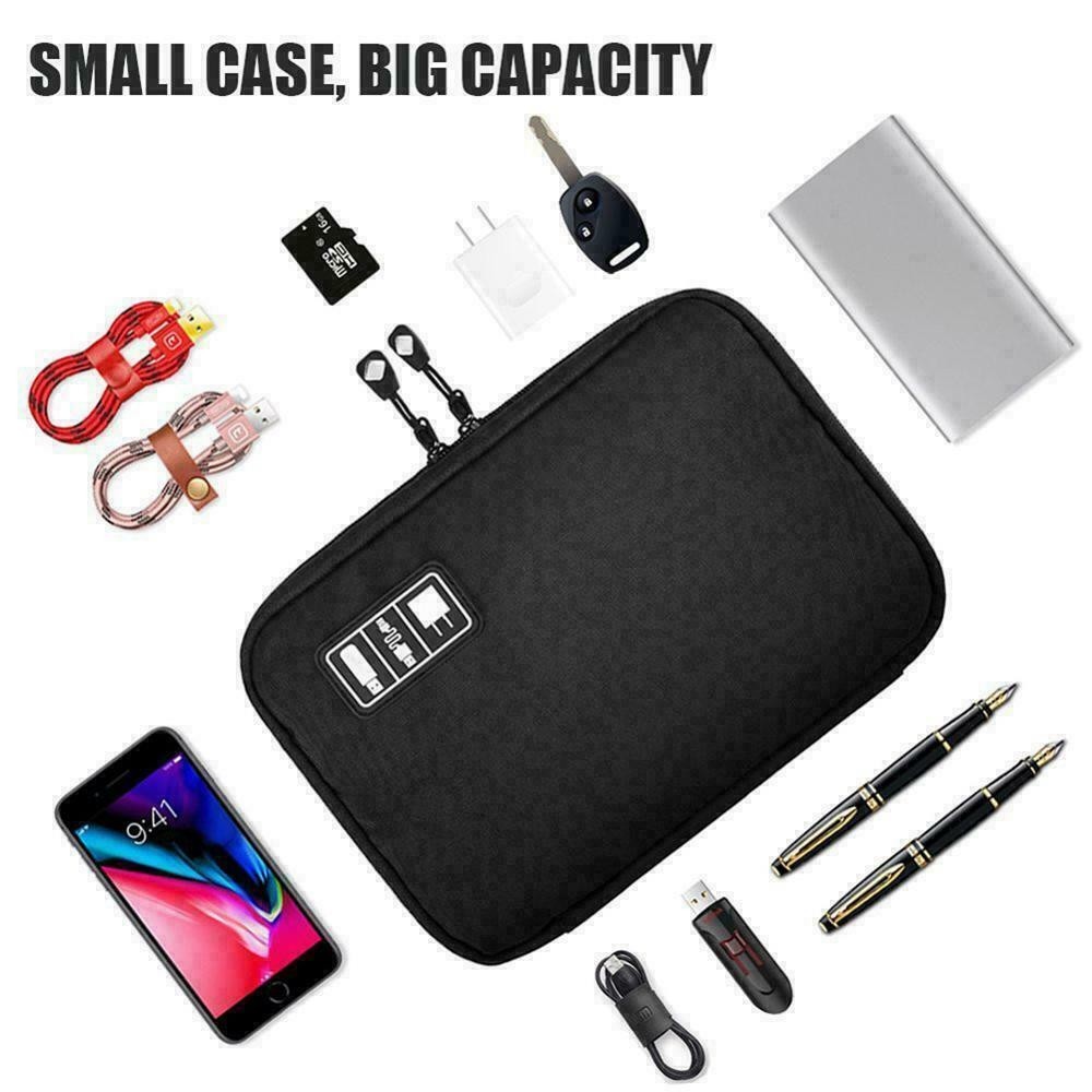 Universal Protective Travel Case for Small Electronics cable Accessories - NEW