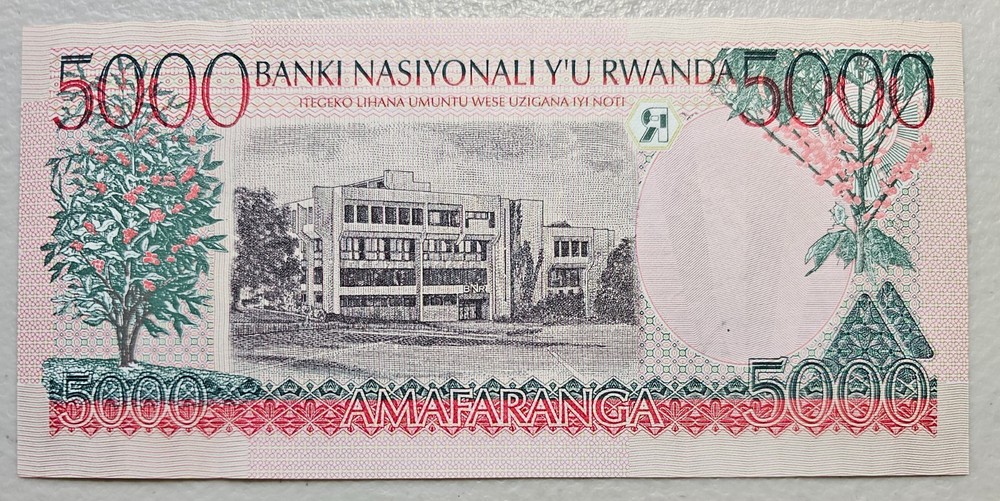 Rwanda 5000 Francs 1998 Unc