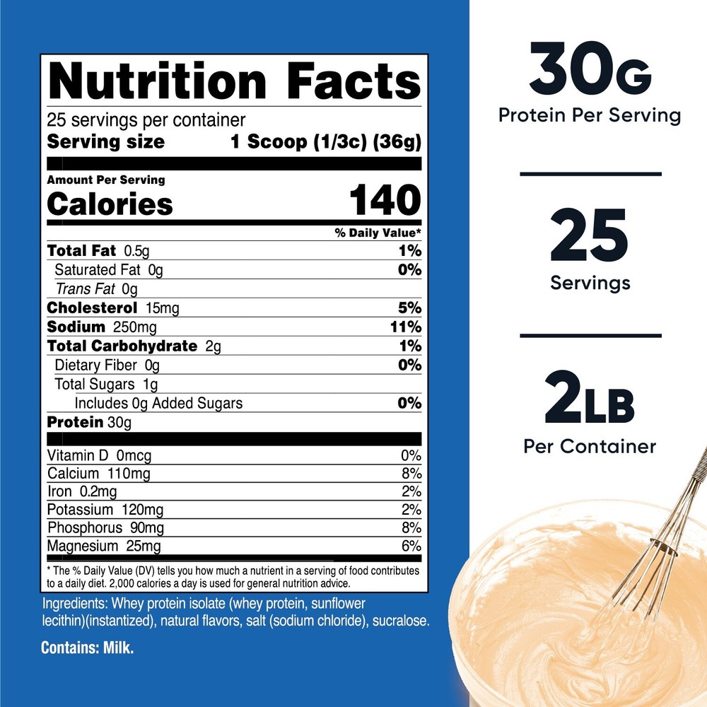 Nutricost Whey Protein Isolate (Cake Batter) 2LBS