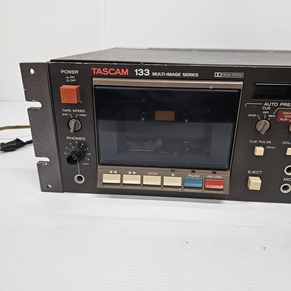 Tascam 133-B Multi-Image Cassette Deck Recorder Meter (as-is partial tested)