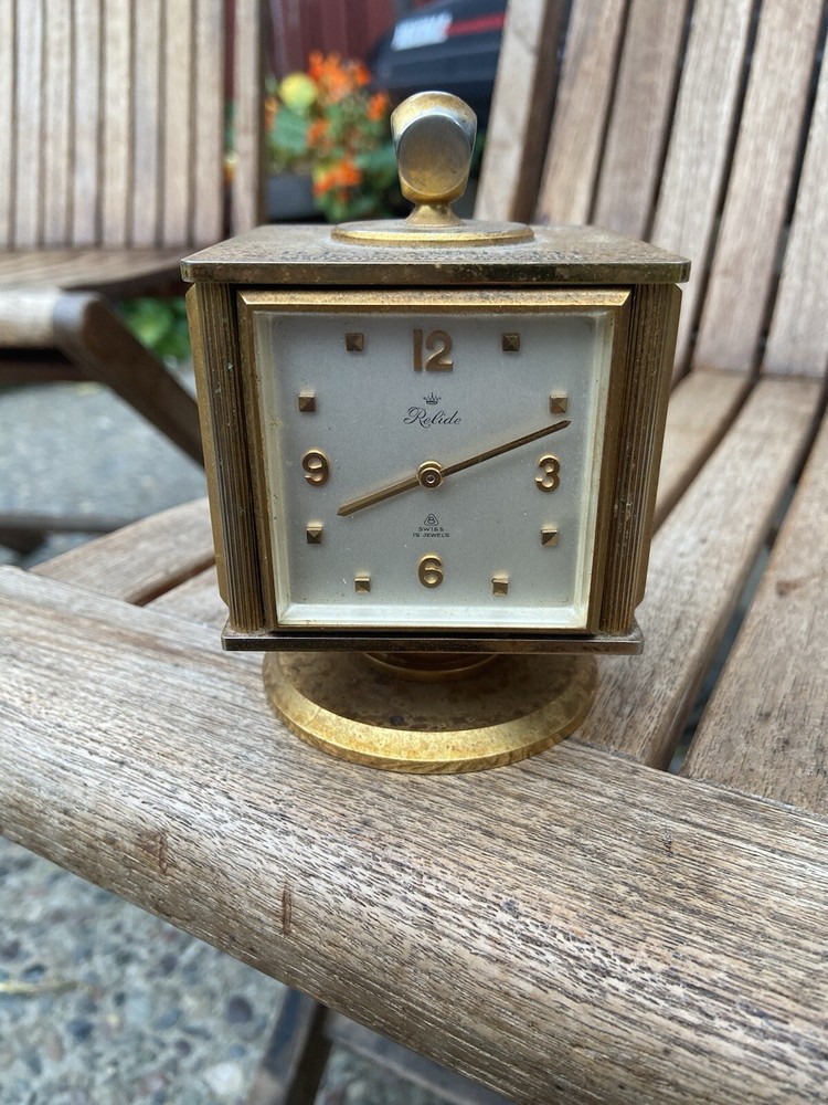 ROTATING RELIDE SWISS WORKING CLOCK W MULTI WEATHER STATION