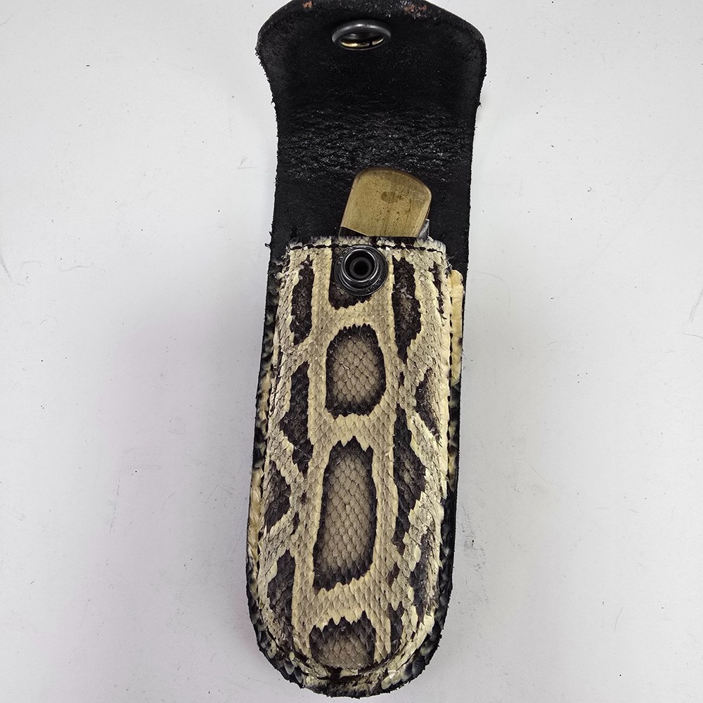 Buck 110 Leather knife sheath Burmese Python, case 6265 SHEATH NEW Handmade