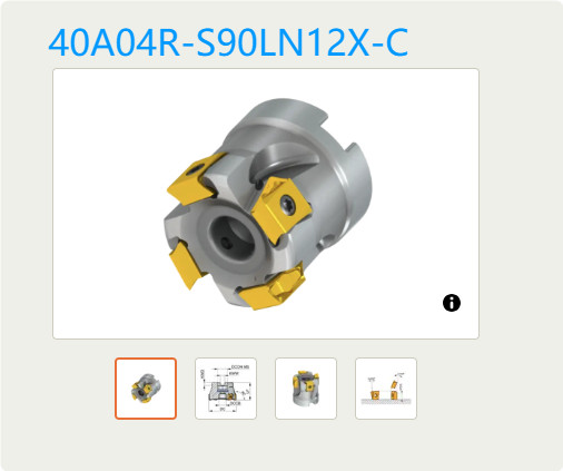 1       PCS       ORIGINAL        INSERTS       40A04R-S90LN12X-C
