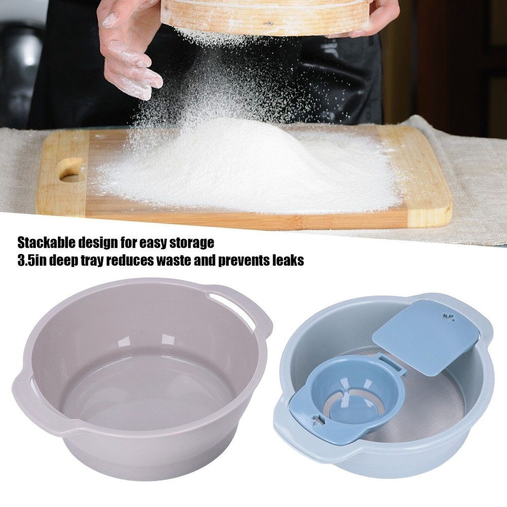 4Pcs Pollen Sieve Set Stackable Design Save Space Lightweight Trimming Tray