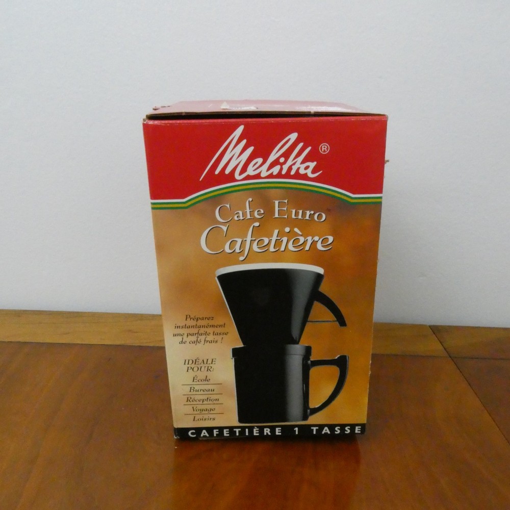 Melitta No. 2 Pour Over Coffee Maker Single Cup Black Mug