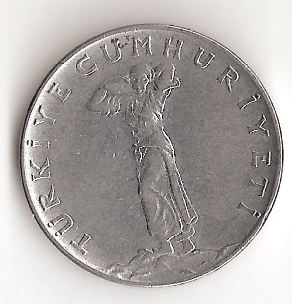 1965 Turkey 25 Kurus Coin Turkish