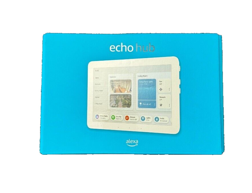 BOX ONLY - Amazon Echo Hub 8" Smart Home Control Panel with Alexa - White