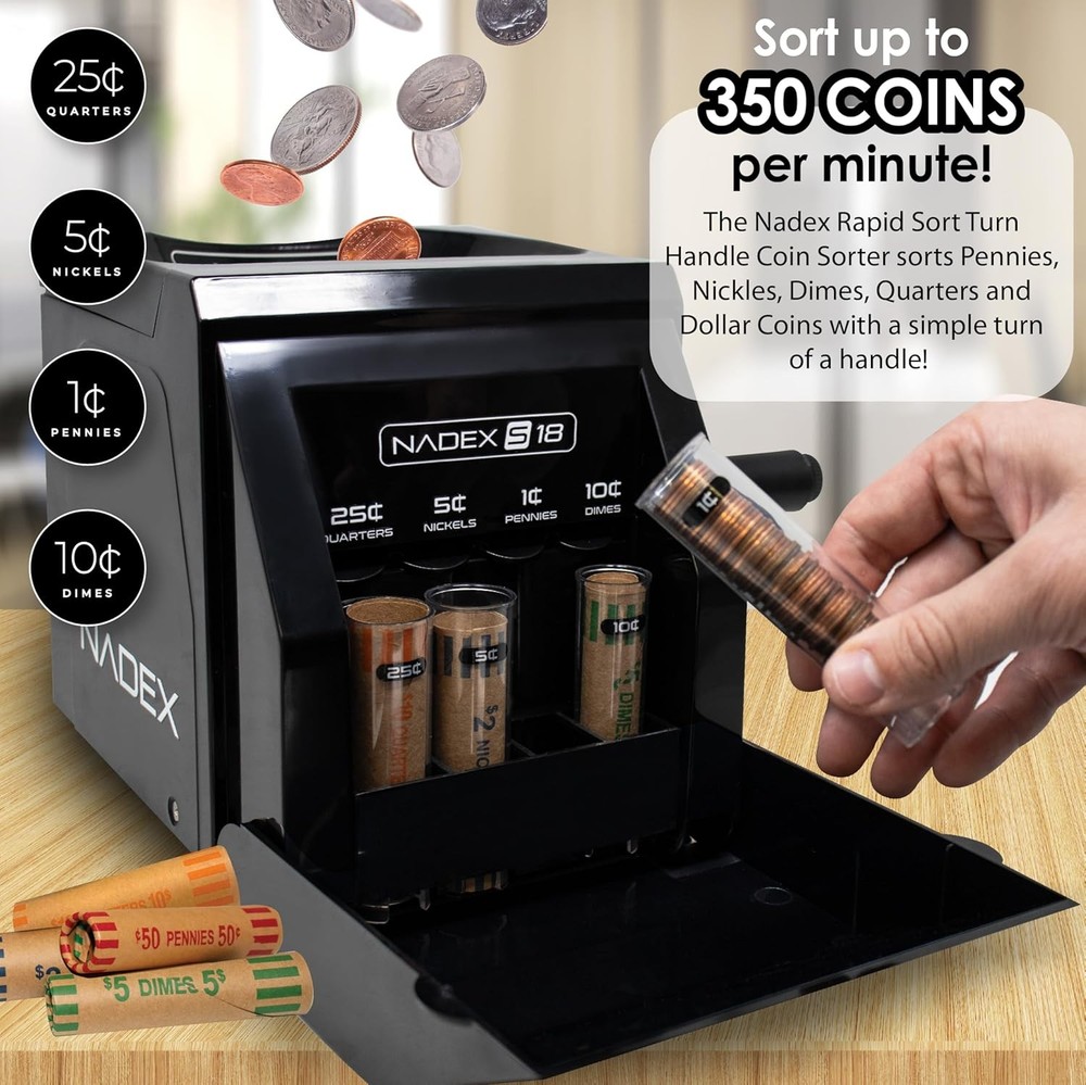 Manual Coin Sorting and Wrapping Machine - S18 Model