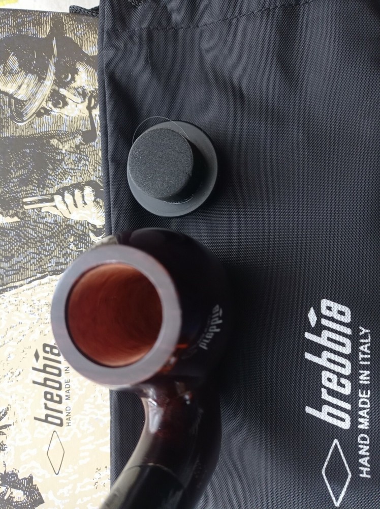 pipe Brebbia Egg Hat Walnut smooth briar handmade no filter gr.91 oz.3,2 new