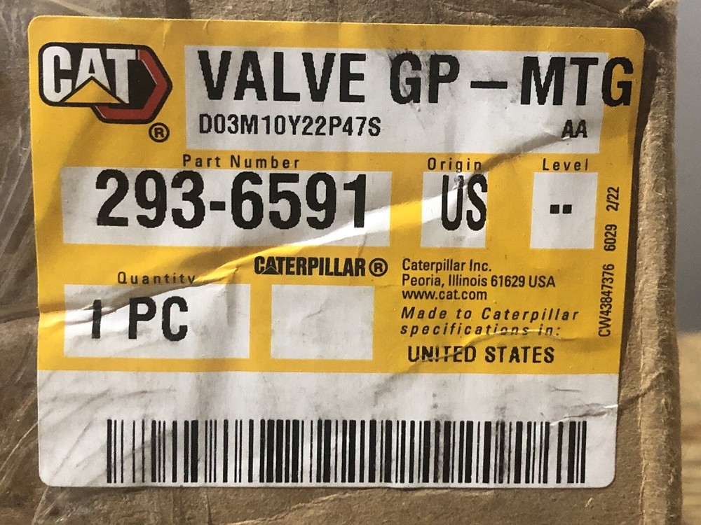 Caterpillar 293-6591 Valve Group