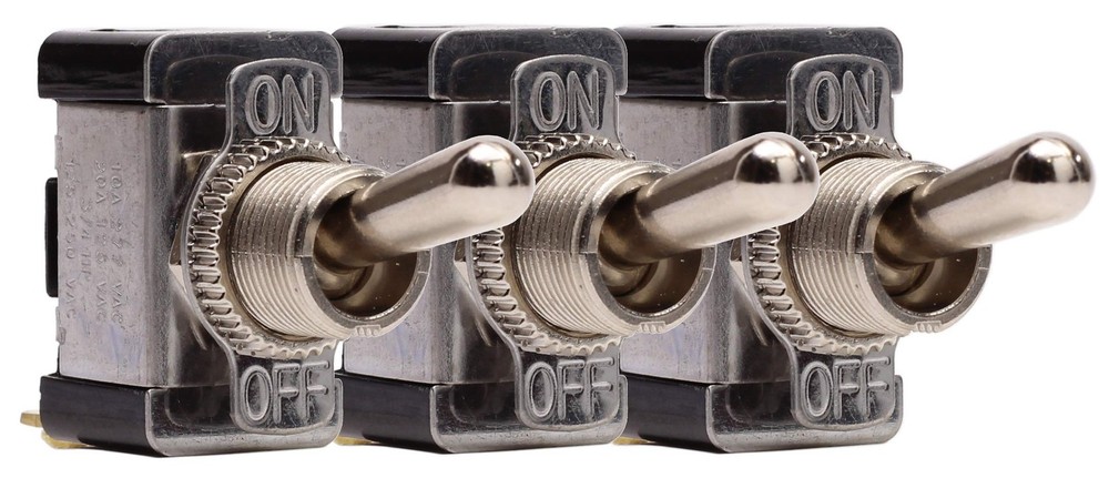 Fastronix SPST 20 Amp AC/DC Heavy Duty Toggle Switch 3 Pack