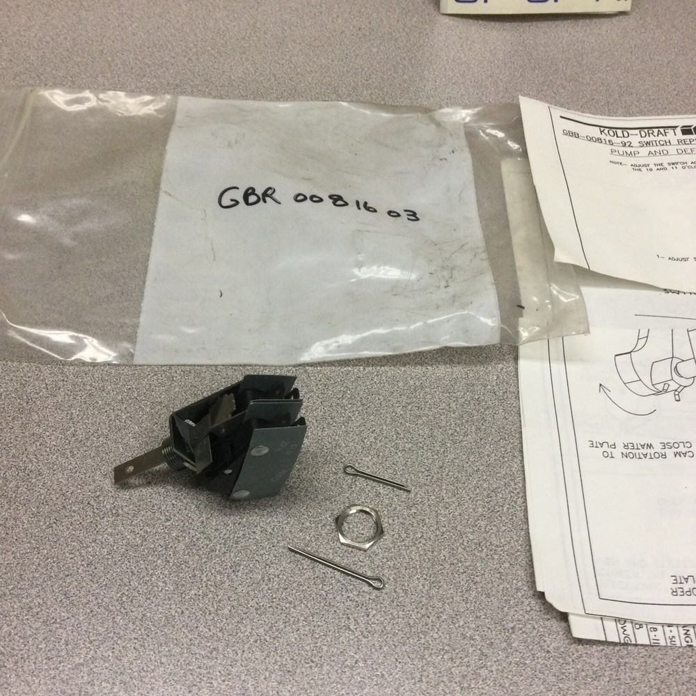 Kold Draft Ice Machine  GBR 0081603 pump & Defrost switch