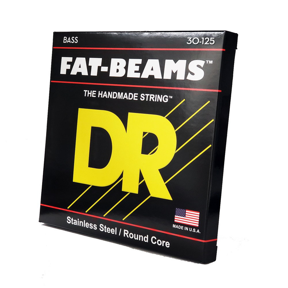 DR Strings FAT-BEAM - Steel Bass Strings: 6-String Medium 30-125 [FB6-30]