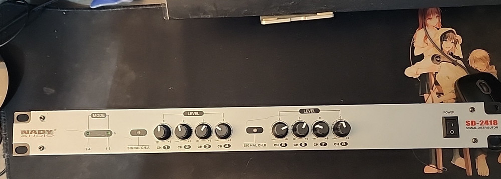 Nady System Stereo Signal Distributor SD-2418
