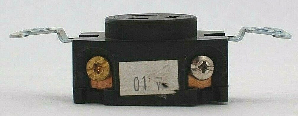 Pass & Seymour 4710 Single Receptacle (Black)