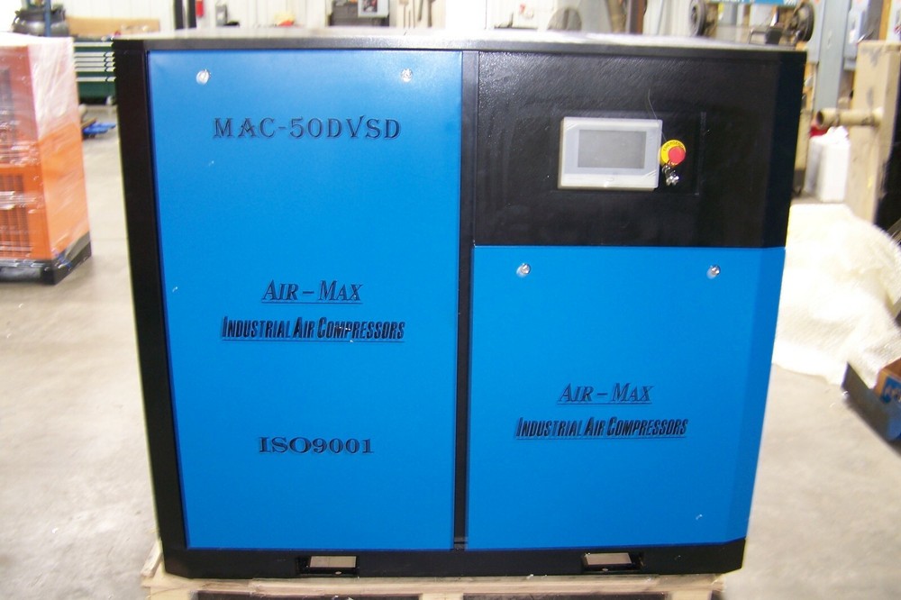 MAC-50DVSD-2  Air-Max  50 hp. 208 /230 volt  VSD  Rotary Screw Compressor