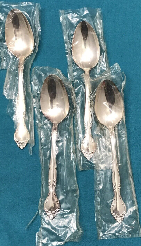 11 Pc AFFECTION Silverplated PLACE & TEASPOONS NOS Sealed Community