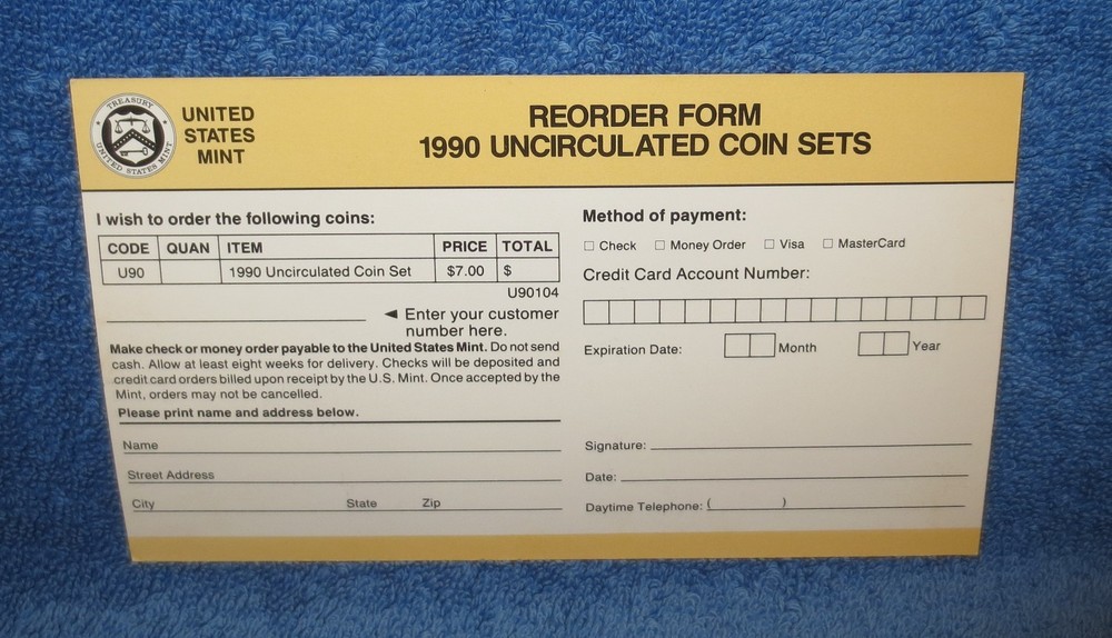 1990-P & D Uncirculated Mint set with all inserts.