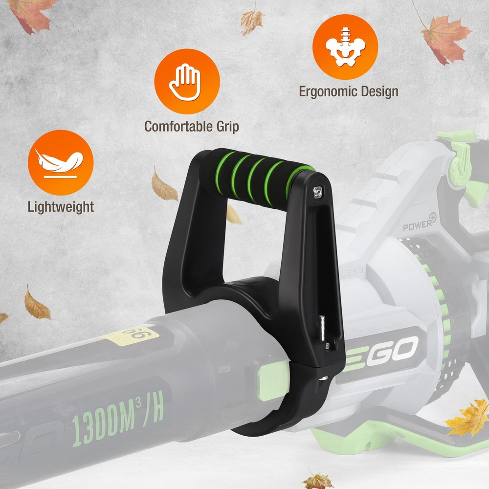 Ergonomic Leaf Blower Handle 2.0 – Lightweight Back-Saving Grip with Green