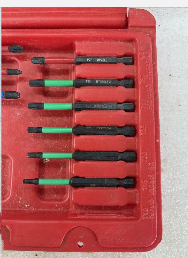 MAC SD33KL 33pc Long Power Bit Set (missing 7pc)