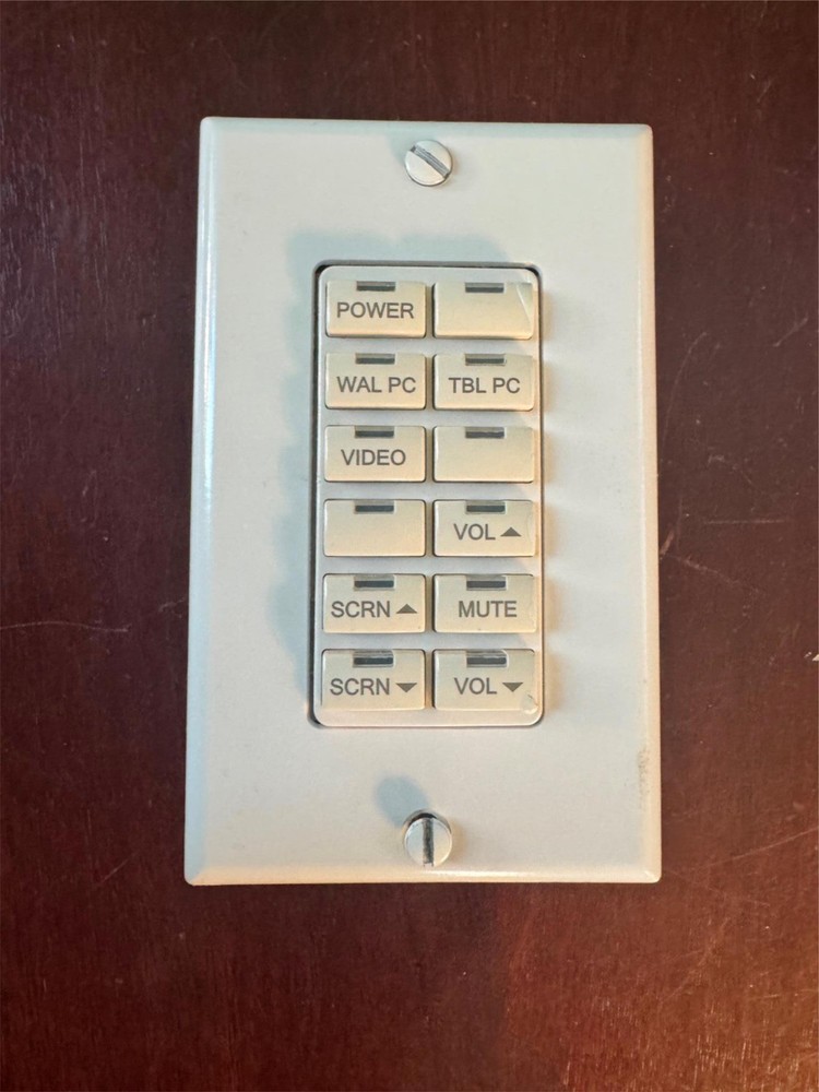 Crestron C2N-DBF12W (White) 12-Button Keypad