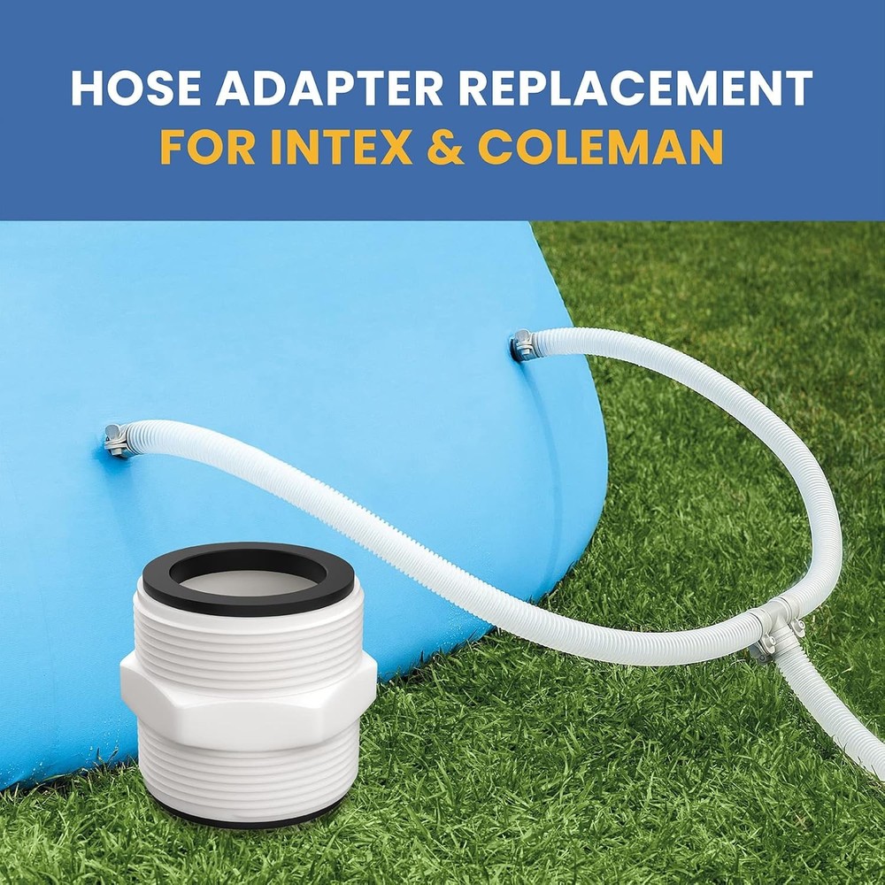 Pool Split Hose Connector Replacement for Intex & Coleman Above 2Pack, White