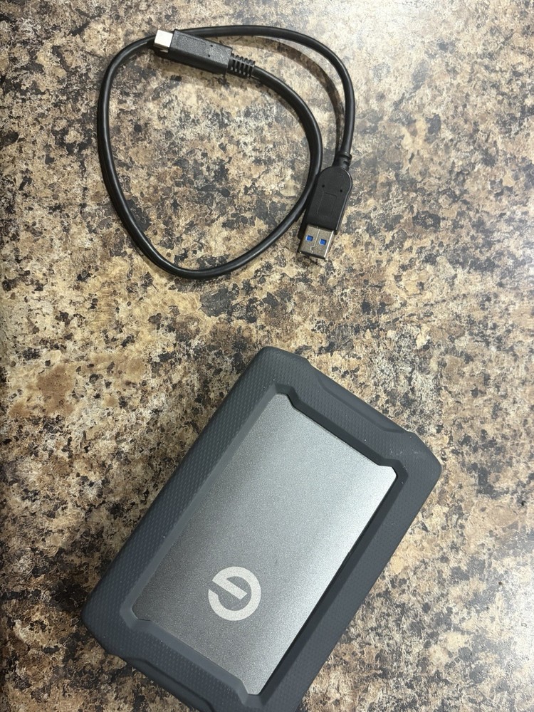 4tb Google G-drive Portable External Hard With Protective Case And Cable