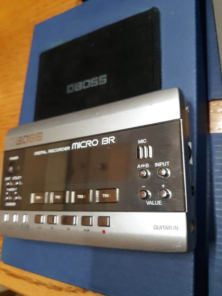 Boss Micro BR Digital Recorder Portable Studio Turns On Untested Box Accessories