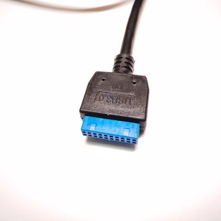 USB 3.0 Screws Host Case Panel Mount Mainboard Data Extension Cable 19Pin 83cm