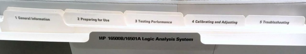 HP 16500B & 16501A Logic Analysis System Service Guide