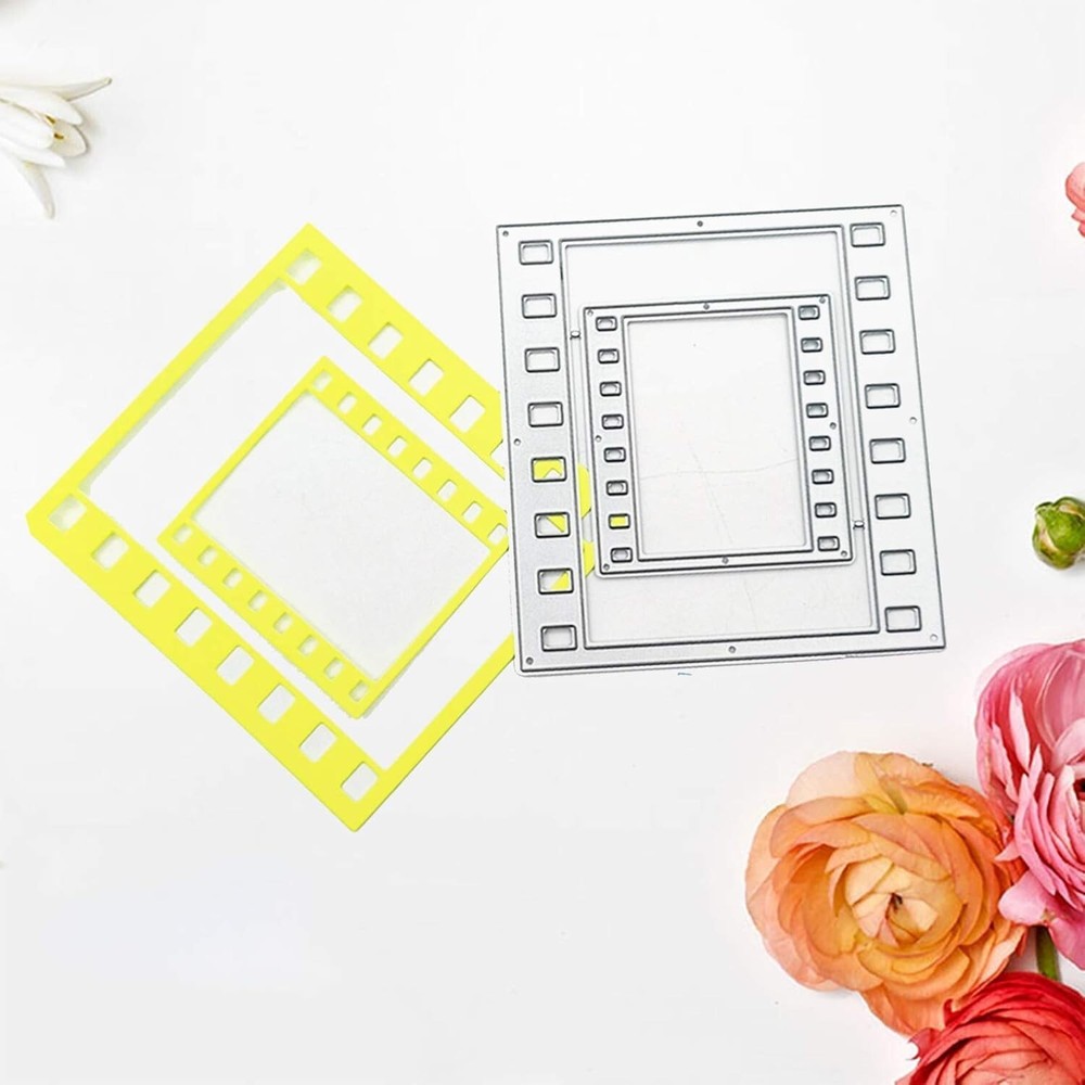 Rectangular Frame Metal Cutting Die Punch Stencils Embossing Template for Car...