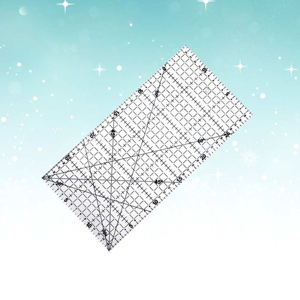 DIY Quilter's Ruler Sewing Ruler Tool with Grid Lines for Easy Precision