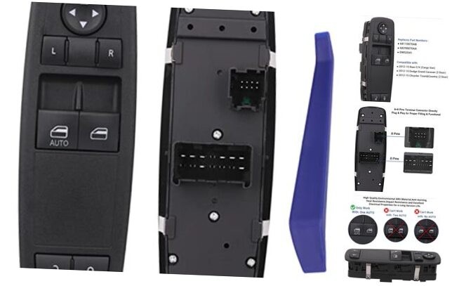Master Window Switch Power Control Driver Side Compatible with 2012-2015 Ram
