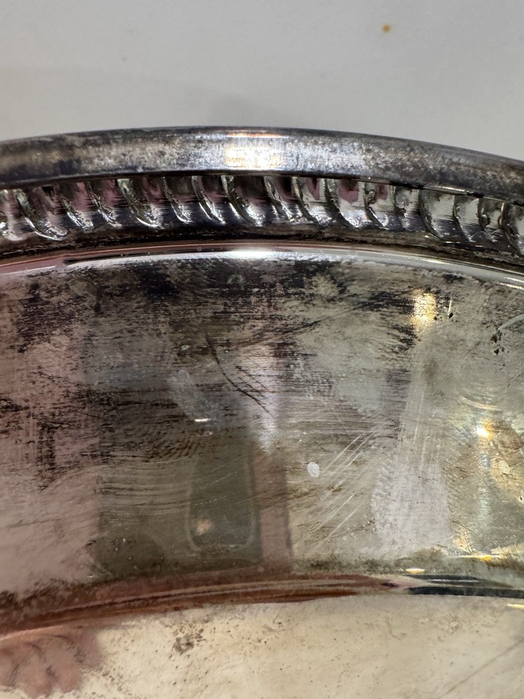 Vintage Engraved Silver Plate