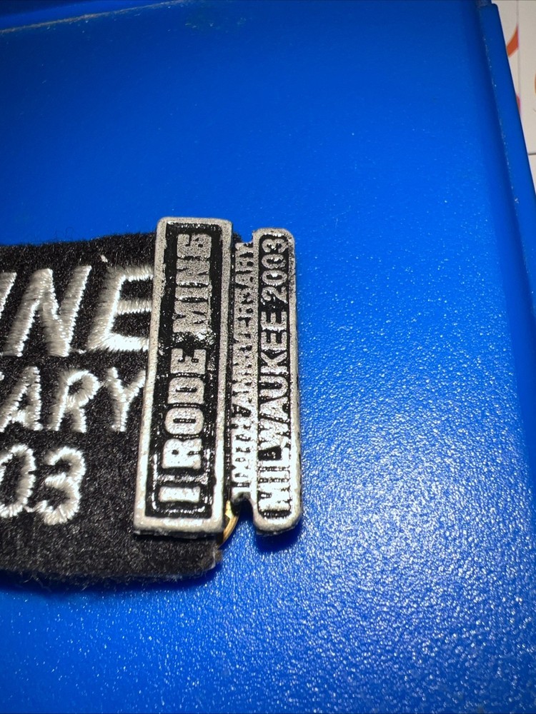 2003 100th anniversary Harley Davidson Patch And Pin