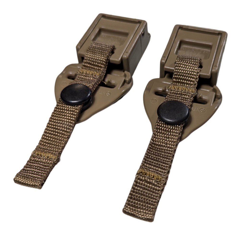 2 ITW Military Assault Pack Rucksack Quick Release Shoulder Strap Buckles TAN499