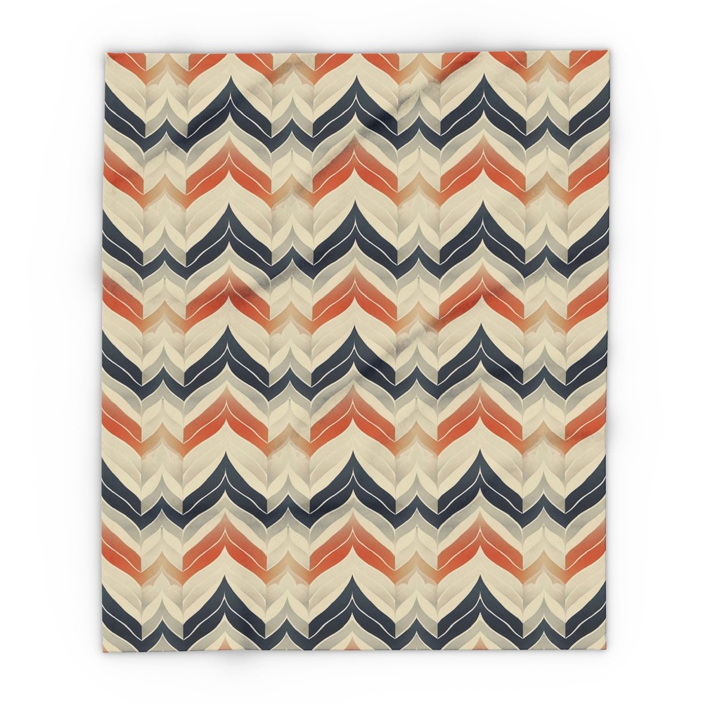 Chevron Pattern, Cozy Arctic Fleece Blanket, Couch Throw, Blanket Gift