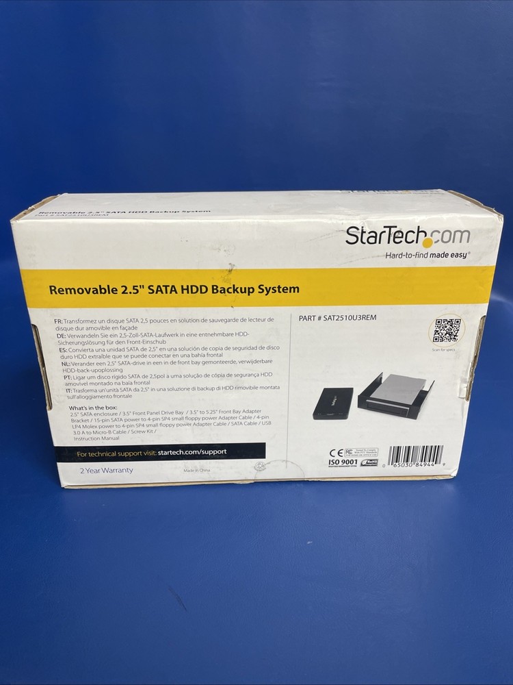 STARTECHCOME SAT2510U3REM HDD Storage Computer PC Backup System.