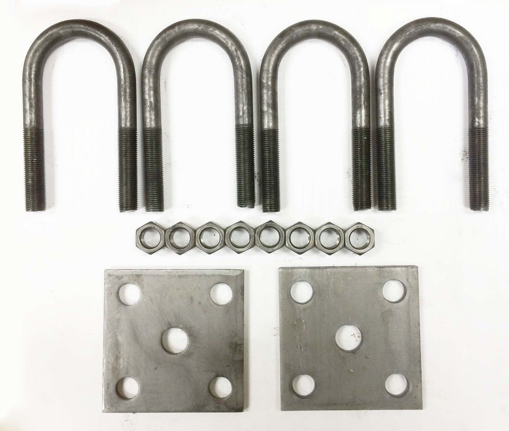 New trailer U bolt kit for 2000lbs 1-3/4" Round Axle 4-1/4" long 1/2" dia -20078