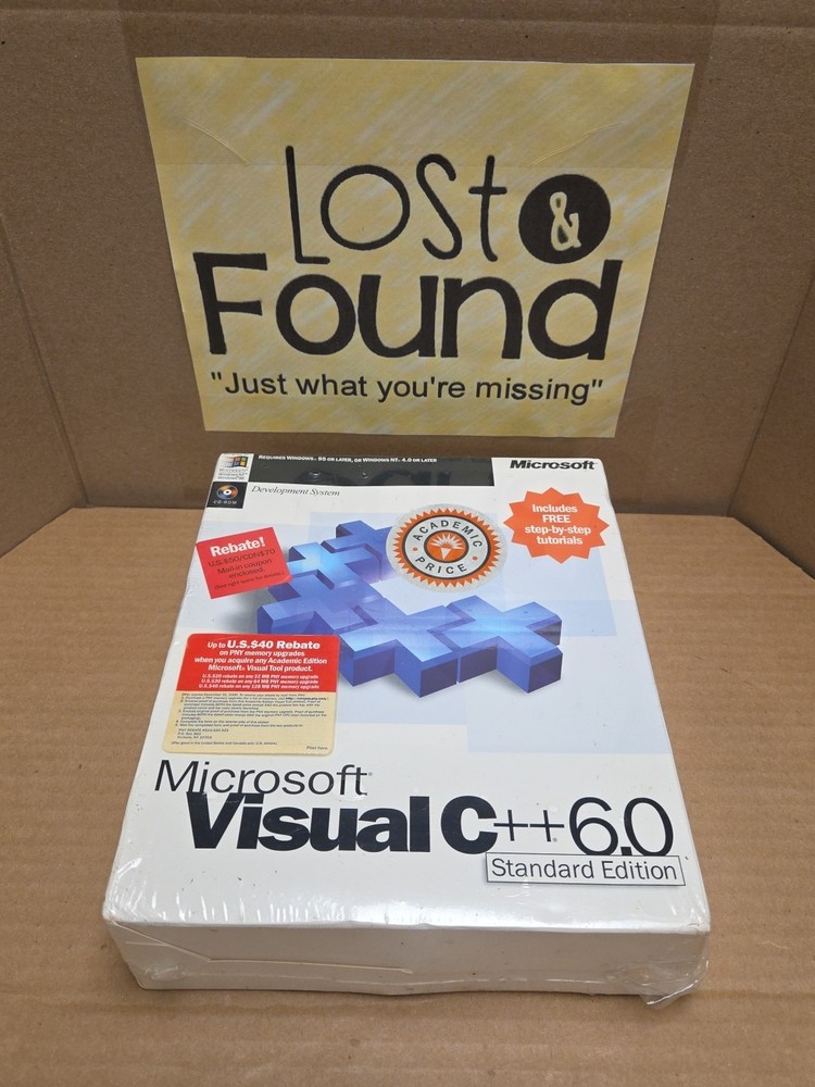 Microsoft Visual C++ 6.0 Standard Edition - SEALED NIP